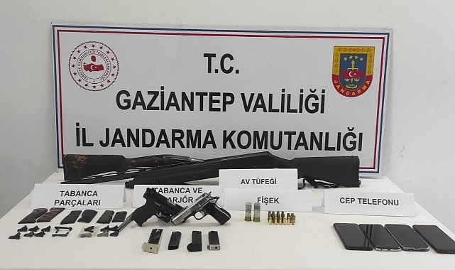 Gaziantep'te 42 adet silah ele geçirildi: 21 gözaltı