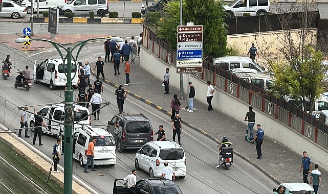Gaziantep'te trafikte çıkan kavgaya polis müdahale etti
