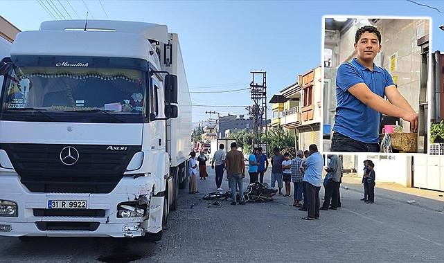 Hatay'da motosiklet tırla çarpıştı: 1 ölü