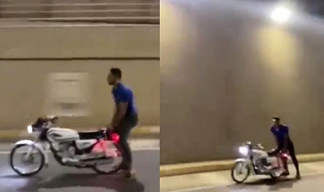 Şanlıurfa'da motosikletiyle akrobatik hareketler yapan sürücüye ceza