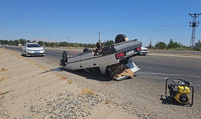 Şanlıurfa'da otomobil takla attı: 1 yaralı
