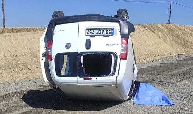 Takla atan araçta hayatını kaybetti