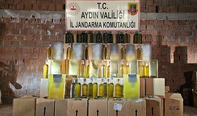 Sahte zeytinyağı sevkiyatına jandarmadan baskın