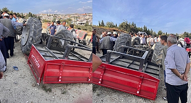 Hatay’da traktör devrildi: 4 yaralı
