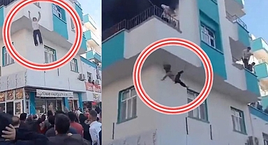 Şanlıurfa'da ev yangınında 2'nci kattan atlayarak kurtuldular