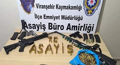 Viranşehir'de silah kaçakçılarına operasyon!