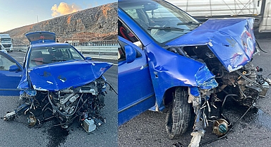 Kahta-Siverek Karayolu'nda kaza! Yaralılar var