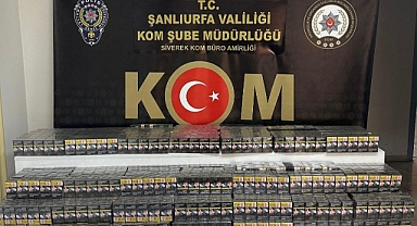 Şanlıurfa'da 600 bin TL değerinde gümrük kaçağı sigara ele geçirildi!