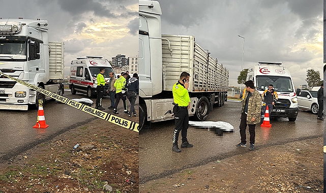Şanlıurfa'da motosiklet sürücüsü tırın altında kaldı!