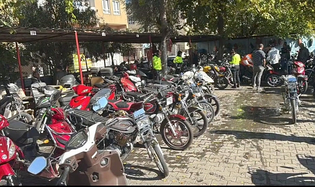 Şanlıurfa'da sakıncalı 16 motosiklet ele geçirildi