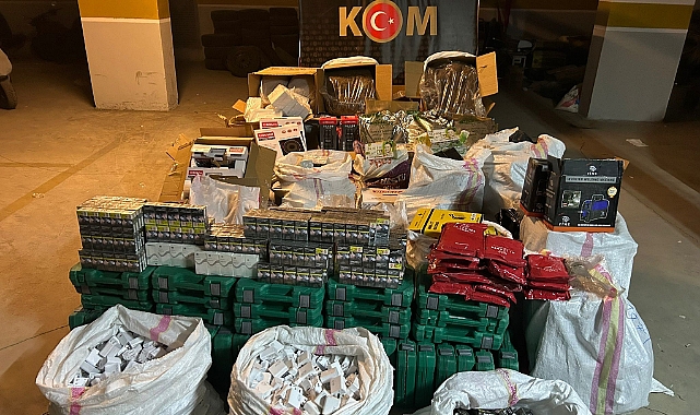 Siverek'te kaçak ürünler ele geçirildi