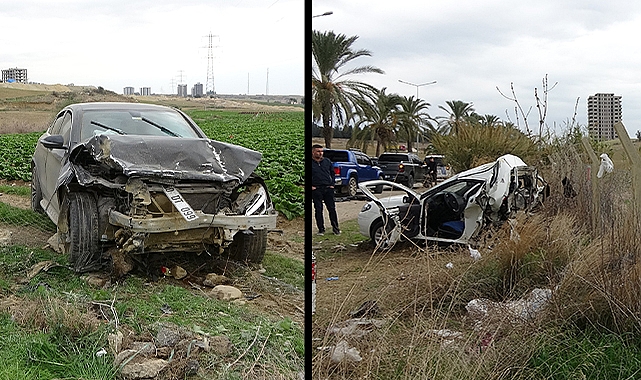 Adana'da 14 yaşındaki sürücü cipiyle otomobile çarptı!