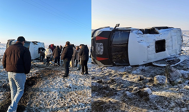 Diyarbakır’da öğretmen servisi devrildi: Çok sayıda yaralı
