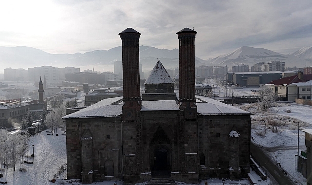Erzurum'da sisler içinde bir masalsı yolculuk