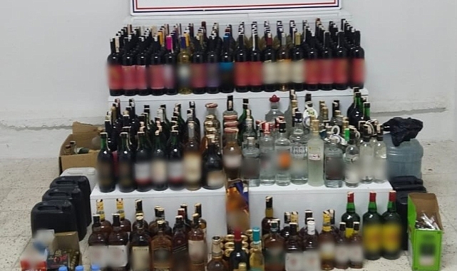 Gaziantep'te sahte ve kaçak alkol operasyonu!