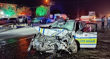 Kahramanmaraş’ta feci trafik kazası: 1 ölü, 2'si polis 3 yaralı