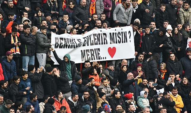 Kayserispor - Galatasaray maçında sürpriz evlilik teklifi