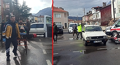 Konya'da elektrikli bisiklet ile otomobil çarpıştı: 1 yaralı