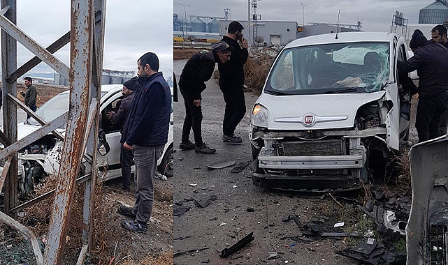 Konya’da iki hafif ticari araç çarpıştı: Yaralılar var