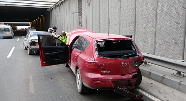Malatya'da altgeçitte zincirleme kaza: 2 yaralı