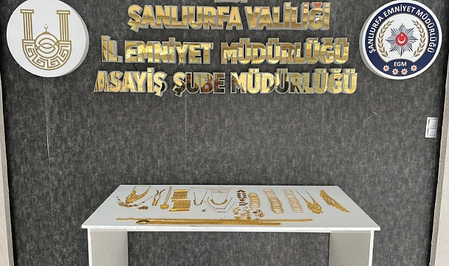 Şanlıurfa'da altın hırsızlığı: Çok sayıda tutuklama