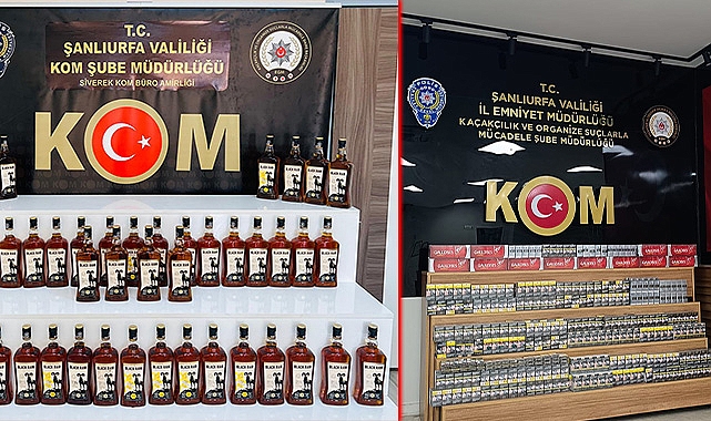 Şanlıurfa'da kaçakçılık operasyonu! 1 milyon 490 bin TL değerinde