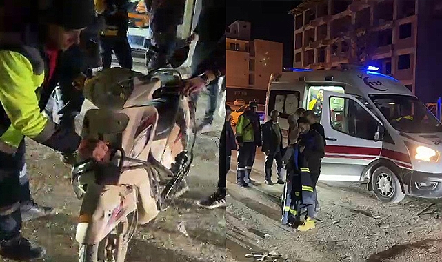 Adıyaman'da motosiklet ile otomobil çarpıştı!