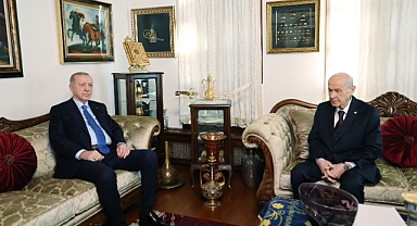 Cumhurbaşkanı Erdoğan, MHP Lideri Bahçeli ile bir araya geldi
