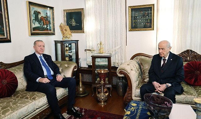 Cumhurbaşkanı Erdoğan, MHP Lideri Bahçeli ile bir araya geldi
