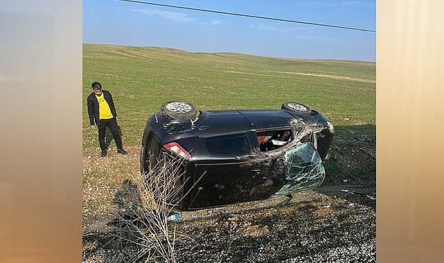Diyarbakır'da otomobil takla attı: 1 yaralı
