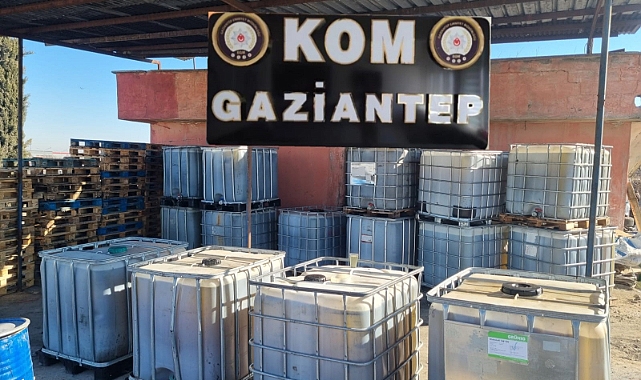 Gaziantep'te 15 bin litre kaçak akaryakıt ele geçirildi