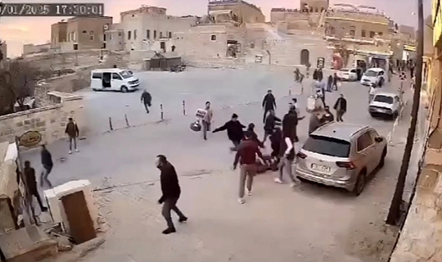 Mardin'de esnaf kavgası güvenlik kamerasında!