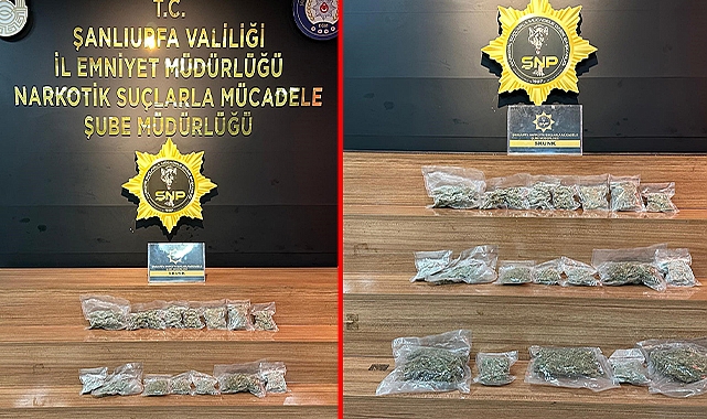Şanlıurfa’da uyuşturucu operasyonu!
