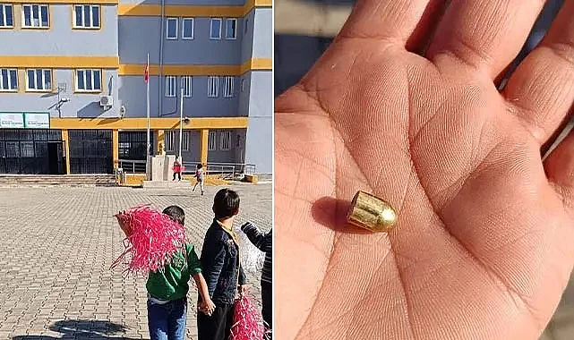 Şanlıurfa'da yorgun mermi skandalı! Okul bahçesine düştü