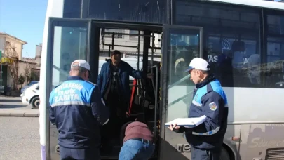 Şanlıurfa’da özel halk otobüslerine denetim