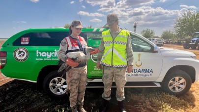 Siverek'te yaralı leylek tedavi altına alındı