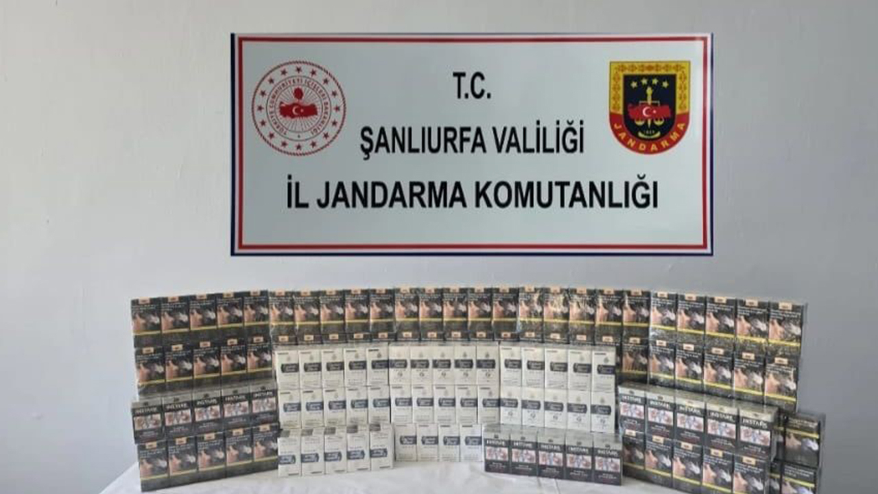 Şanlıurfa'da kaçak çay ve sigara ele geçirildi