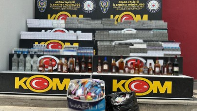 Adana'da 10 milyonluk kaçakçılık operasyonu: 7 gözaltı
