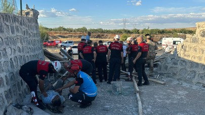 Bozova’da İstinat Duvarı Çöktü: 4 İşçi Yaralandı, 1’inin Durumu Ağır