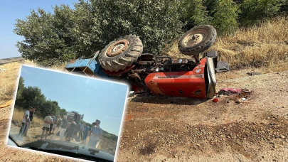 Halfeti’de Traktör Devrildi: 3 Yaralı