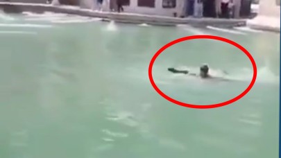 Şanlıurfa’da Balıklıgöl’de Yüzen Kişiye Ceza Verildi