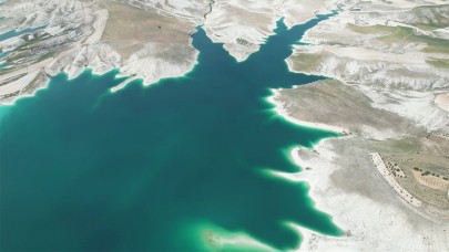 Şanlıurfa'da Atatürk Barajı: Türkiye'nin Maldivleri Havadan Göz Kamaştırıyor