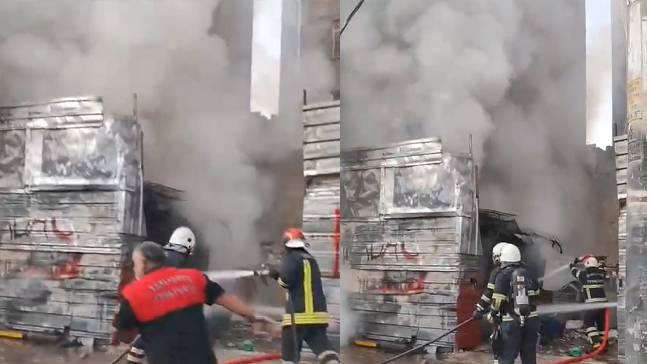 Şanlıurfa’da Hurda Deposunda Yangın Çıktı, İtfaiye Müdahale Etti