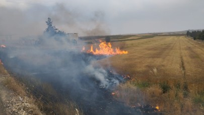 Bozova’da Orman Yangını Korkuttu: Alevler Petrol İstasyonuna Metreler Kala Durdu