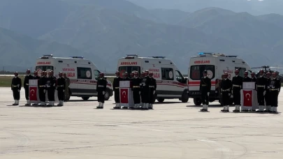 Şehit olan 6 asker törenle memleketlerine uğurlandı