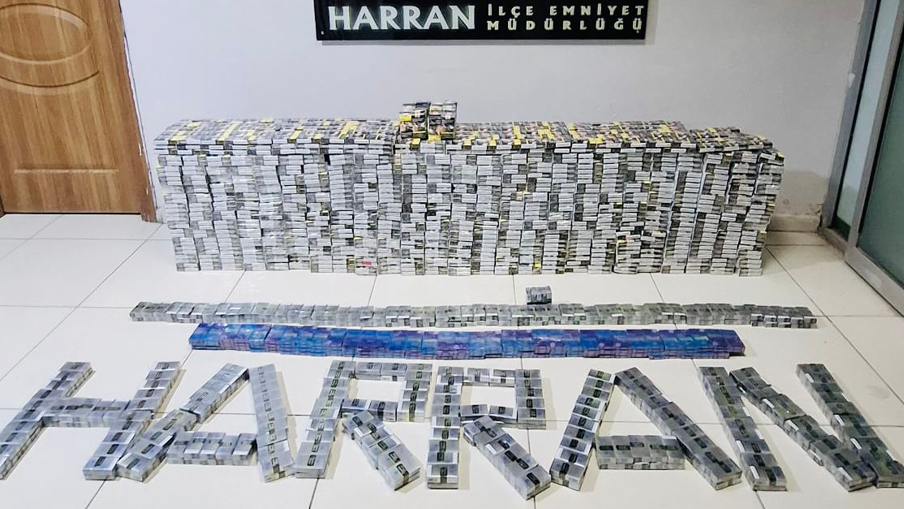 Harran’da 4 bin 134 paket gümrük kaçağı sigara yakalandı