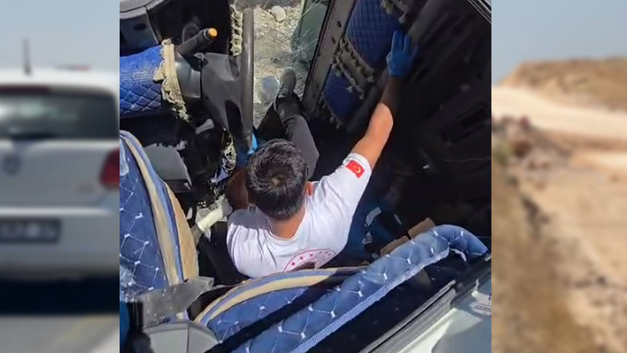 Şanlıurfa’da Kaza: Sürücü Cam Kırılarak Kurtarıldı