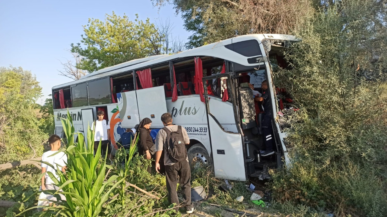 Konya’da yolcu otobüsü kaza yaptı: 7 yaralı