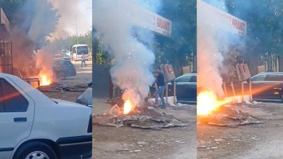 Siverek'te elektrik kabloları patladı! Dakikalarca sürdü