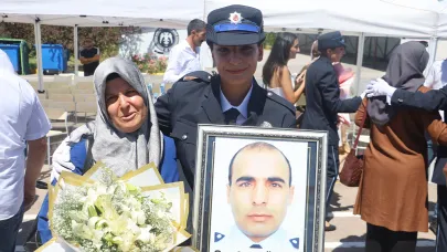 Şanlıurfa’da şehit olan babasının izinden giden Sıla Gören mezun oldu